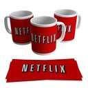 Ver imagem 3 de Kit Caneca e Mousepad Netflix Logotipo Série Mouse Pad