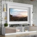 Ver imagem 2 de Estante para TV até 65" Multimóveis Oslo FG3395 Branca/Lacca Fumê