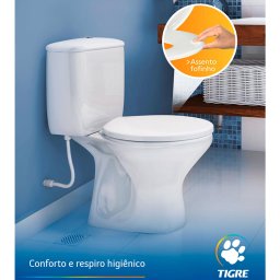 ASSENTO OVAL ALMOFADADO SUAVIT CINZA CONV. PP TIGRE  - 6