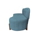 Ver imagem 3 de Sofá 2 Lugares Orgânico Curvo Tókio 150cm Linho Azul