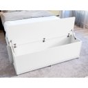 Ver imagem 3 de Bau Recamier Organizador com Rodinhas para Quarto Mobihome Móveis Bau Banco Bau para Quarto Casal Ba