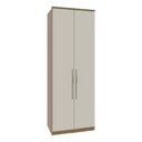 Ver imagem 1 de Guarda Roupa Modulado 02 Portas com Colmeia 245cm Altura Setiba - Carvalho/Palha