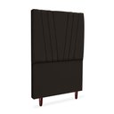 Ver imagem 2 de Cabeceira Estofada Solteiro Belgica 90cm Suede Marrom
