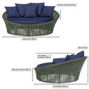 Ver imagem 2 de Chaise Hungria Alumínio Pintura Marrom Corda Náutica E10 Trama Original