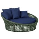 Ver imagem 1 de Chaise Hungria Alumínio Pintura Marrom Corda Náutica E10 Trama Original