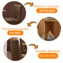 Ver imagem 6 de Mesa de Jantar Evora 120cm Mdf Canto Copo e 4 Cadeiras Safira