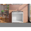 Ver imagem 3 de Balcão Cooktop Andréia Branco C/tampo - Ajl Móveis