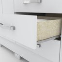 Ver imagem 3 de Guarda Roupa Casal Capelinha com Espelho 163 Cm B24 Branco Briz