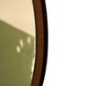 Espelho Decorativo Redondo Elipse Laqueado 80x80:CASTANHO - 3