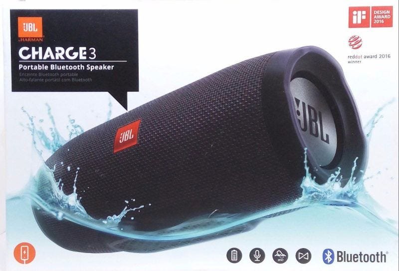 caixa de som jbl 20w charge 3