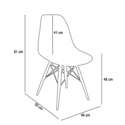 Cadeira Eiffel Eames Base Madeira Sala de Jantar Azul Turquesa - 3 Cadeira Eiffel Eames Base Madeira Sala de Jantar Azul Turquesa - 3
