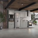 Ver imagem 6 de Cozinha Modulada 271,5cm com Torre Quente P/ 2 Fornos 8 Portas 5 Gavetas Americana Henn - Cinza