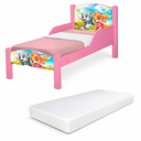 Ver imagem 2 de Mini Cama Infantil com Colchão e Pés de Madeira Tema Sky - Rosa Sky