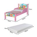 Ver imagem 3 de Mini Cama Infantil com Colchão e Pés de Madeira Tema Sky - Rosa Sky