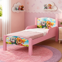 Ver imagem 1 de Mini Cama Infantil com Colchão e Pés de Madeira Tema Sky - Rosa Sky