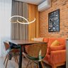 Lustres Pendente Ties Moderno Led Integrado Luminária Teto - 2