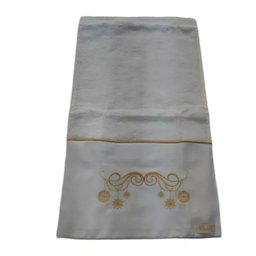 Toalha Social Super Luxo Bordado Fustao Fio Egipcio 30x50cm - 3