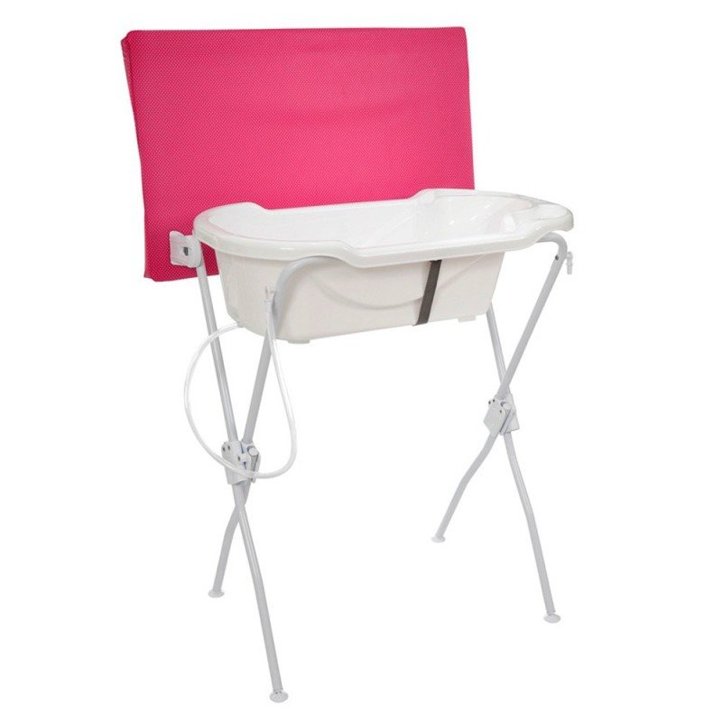 Banheira com Trocador Floripa  Rosa 20 Litros  Tutti Baby - 2