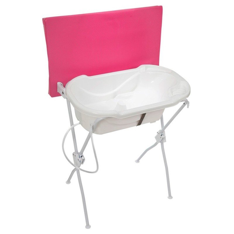 Banheira com Trocador Floripa  Rosa 20 Litros  Tutti Baby - 1