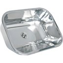 Ver imagem 1 de Tanque Inox 50x40x20cm 27 L Escovado - Construinox