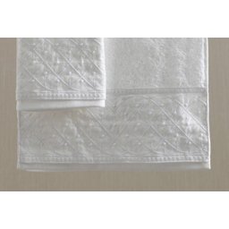 TOALHA PARA LAVABO IMPERIALE BORDADO BRANCO - TRUSSARDI - 3 TOALHA PARA LAVABO IMPERIALE BORDADO BRANCO - TRUSSARDI - 3