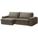 Ver imagem 1 de Sofá 3 Lugares Retrátil Reclinável para Sala 245cm Malfati F04 Veludo Marrom Claro - Lyam Decor