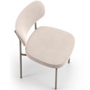 Ver imagem 3 de Cadeira Decorativa Sala de Jantar Melina Base Arena L02 Suede Bege - Lyam Decor