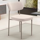Ver imagem 2 de Cadeira Decorativa Sala de Jantar Melina Base Arena L02 Suede Bege - Lyam Decor
