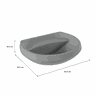 Deca Lavatório Ravena/izy Cinza Ref. L.915.87 - 2