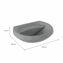 Ver imagem 2 de Deca Lavatório Ravena/izy Cinza Ref. L.915.87