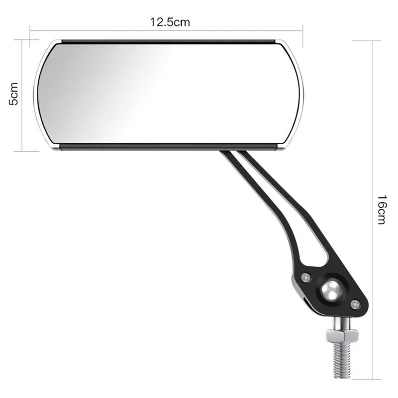 Espelho Retrovisor Alumínio Ajustável para Motocicleta Bike - 4