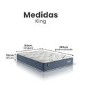 Ver imagem 3 de Colchão King Plumatex Concept Blue 193x203x25 Cm Molas Ensacadas Pillow Flat