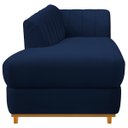 Ver mais imagens de Kit Diva Recamier Vanessa 185cm Lado Esquerdo e 01 Poltrona Laura Suede Adj Decor Azul Marinho