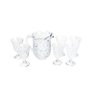 JOGO 7 PEÇAS JARRA 1,3L E 6 TAÇAS 240ML LILE - LYOR - 1