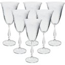 Ver imagem 1 de JOGO 6 TAÇAS EM CRISTAL PARA ÁGUA ANTIK FLORAL 350ML - BOHEMIA