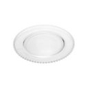 Ver imagem 1 de Prato Raso de Cristal Pearl Bolinha Transparente 28cm Wolff