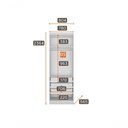 Ver mais imagens de Modulado Completo Casal 6 Portas 6 Gavetas - Linea-branco - Móveis Novo Horizonte
