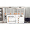 Ver imagem 3 de Modulado Completo Casal 6 Portas 6 Gavetas - Linea-branco - Móveis Novo Horizonte