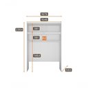 Ver imagem 5 de Modulado Completo Casal 6 Portas 6 Gavetas - Linea-branco - Móveis Novo Horizonte