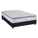 Ver imagem 1 de Cama Box Casal: Colchão Molas Ensacadas Herval MasterPocket Toledo + Base CRC Suede Gray(138x188)