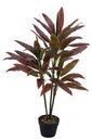 Ver imagem 1 de Planta Árvore Artificial Dracena Real Toque C/Pote X49 Vermelho 1,1m