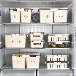 Pote Organizador de Geladeira Multiuso Hermético com Tampa e Alça - 4