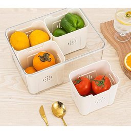 Pote Organizador de Geladeira Multiuso Hermético com Tampa e Alça - 5