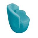 Ver imagem 4 de Kit Namoradeira + 2 Poltronas Decorativa Beatriz Orgânica Suede Azul Turquesa