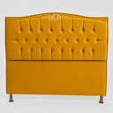 Ver imagem 2 de Cabeceira Cama Casal King Greta 195cm Estofada Veludo Design Clássico