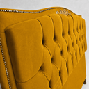 Ver imagem 3 de Cabeceira Cama Casal King Greta 195cm Estofada Veludo Design Clássico