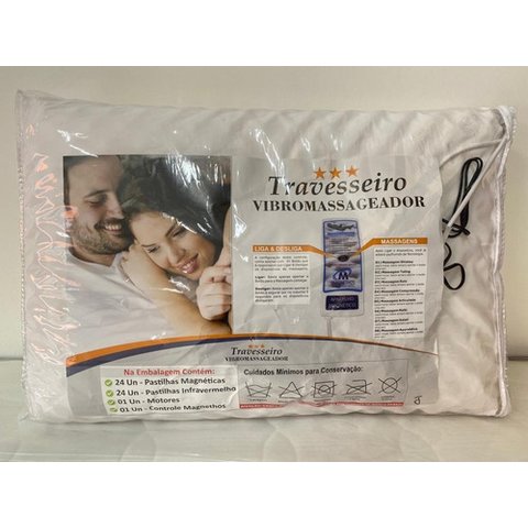 Travesseiro Com Massagem Anti Ronco Magnetico Alivia Dor