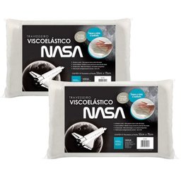 Kit Travesseiro Nasa Fibrasca 50X70 com 2 Peças - 1 Kit Travesseiro Nasa Fibrasca 50X70 com 2 Peças - 1