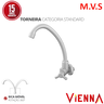 Torneira Cozinha Modelo de Parede Bica Alta Móvel Linha Vienna Abs Cor Branco Durín - 2