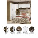Ver imagem 5 de Quarto de Canto Casal com Guarda Roupas Cabeceira Paris Luciane Móveis
